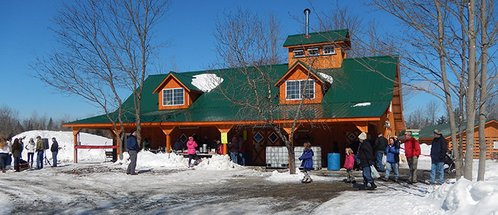Sugar Shack and Store in Winter